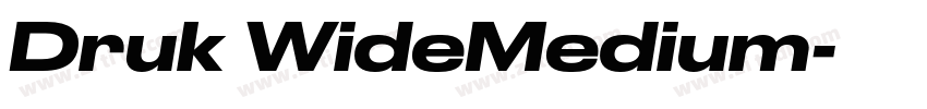 Druk WideMedium字体转换